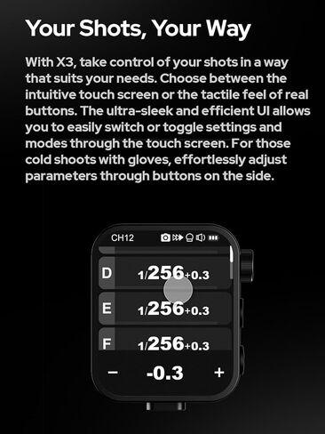 Godox X3 O X3-O X3O TTL Wireless Flash Trigger for Olympus Panasonic Cameras, OLED Touchscreen Flash Transmitter,Built-in Lithium Battery+Quick Charge(Xpro-O/XProII-O Upgrade Version) in Saudi Arabia