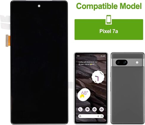 LCD Digital Display Replacement Compatible with Google Pixel 7A GWKK3 GHL1X G0DZQ(Black Without Frame) LCD Display Touch Screen Digitizer Assembly with Repair Tools-6.1inch in Saudi Arabia