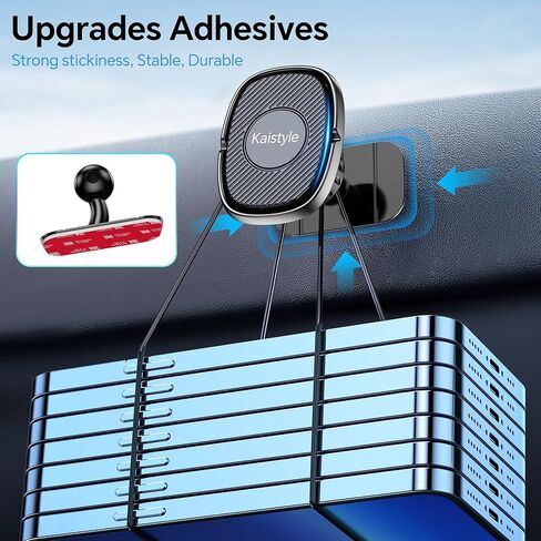 حامل هاتف مغناطيسي للسيارة، مغناطيس فائق، حامل مغناطيسي للسيارة iPhone للهاتف الخلوي، لوحة القيادة + فتحة التهوية، حامل هاتف لسيارتك حامل هاتف مغناطيسي لجميع الهواتف الذكية والكمبيوتر اللوحي in Kuwait