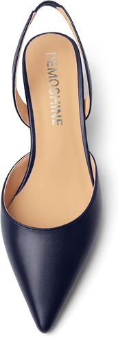 Womens Fashion Slip On Matte Slingback Pointed Toe Dating Spool High Heel Pumps Shoes 3 Inch in Saudi Arabia