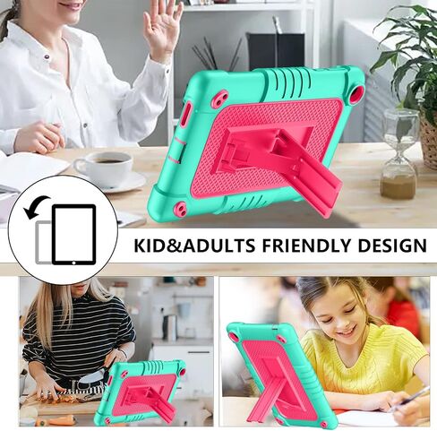 for Walmart Onn 7 2022 Model Gen 3 7 inch/for Walmart Onn 7 3rd Gen 100071481 Case,Shockproof Kids Friendly Shoulder Strap Stand Shell,for Walmart Onn 7 Inch 3nd Gen Tablet (Green/Pink) in Saudi Arabia