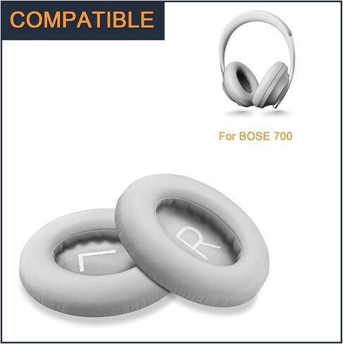 وسائد أذن لسماعات Bose 700، زوج من وسائد الأذن البديلة مع جلد البروتين وإسفنج الذاكرة لسماعات الرأس اللاسلكية Bose NC 700، أسود in Kuwait