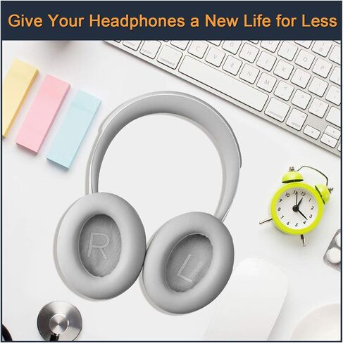 وسائد أذن لسماعات Bose 700، زوج من وسائد الأذن البديلة مع جلد البروتين وإسفنج الذاكرة لسماعات الرأس اللاسلكية Bose NC 700، أسود in Kuwait