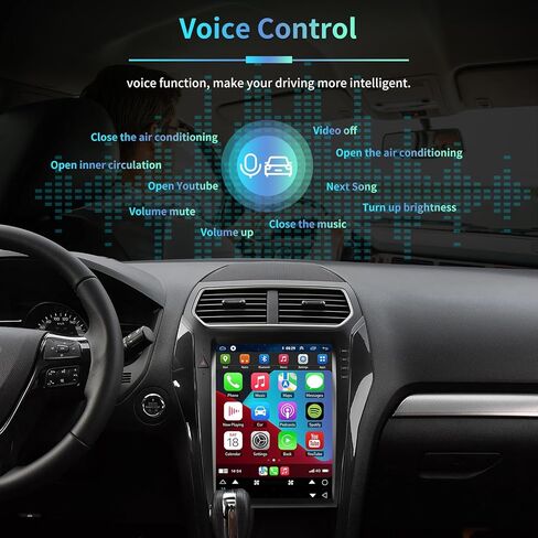 راديو سيارة 5GWiFi 4GB+64GB 8 Core لسيارة Ford Explorer 2011-2019، 12.2 بوصة شاشة عمودية على طراز تسلا تعمل باللمس ستيريو مع Carplay لاسلكي Android Auto Bluetooth WiFi SWC DSP التحكم الصوتي Android 13 in Kuwait