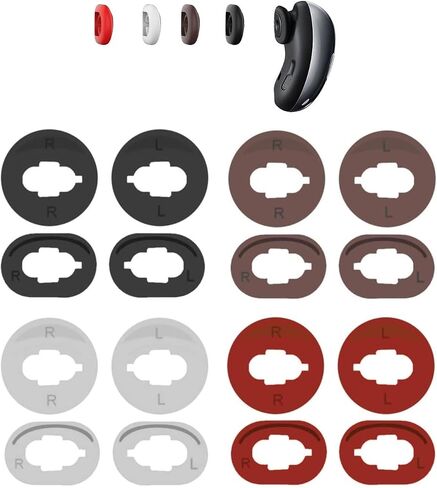 JNSA 8 PCS Silicone Ear Tips Ear Cushion Ear Gel Compatible with Galaxy Buds Live, S/L 4 Pairs Ear Adapter Eartips Replacement for Galaxy Buds Live,Black in Saudi Arabia