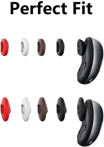 JNSA 8 PCS Silicone Ear Tips Ear Cushion Ear Gel Compatible with Galaxy Buds Live, S/L 4 Pairs Ear Adapter Eartips Replacement for Galaxy Buds Live,Black in Saudi Arabia