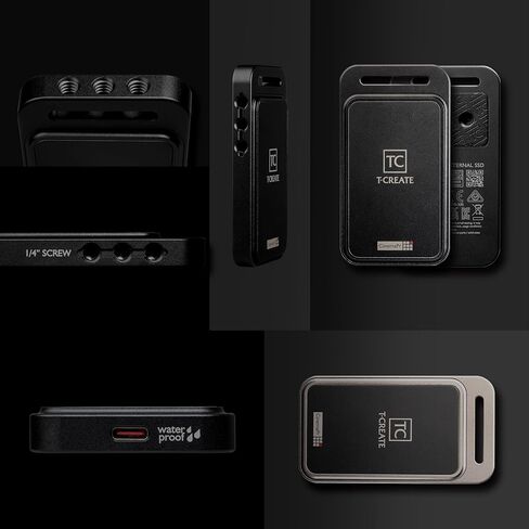 TEAMGROUP T-Create P31 1 تيرابايت SSD خارجي 1/4 بوصة تصميم فتحات لولبية لصانع الأفلام - TPSEFY001T0C302 in Kuwait