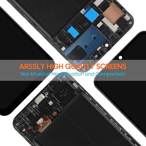 OLED لهاتف Samsung A50S مجموعات استبدال الشاشة لهاتف Samsung Galaxy A50، شاشة LCD تعمل باللمس محول الأرقام مجموعة كاملة لـ A505F/DS، A505G/DS، A505FDS، A507F، A507FN A5070 (أسود مع إطار، 6.36 بوصة) in Saudi Arabia