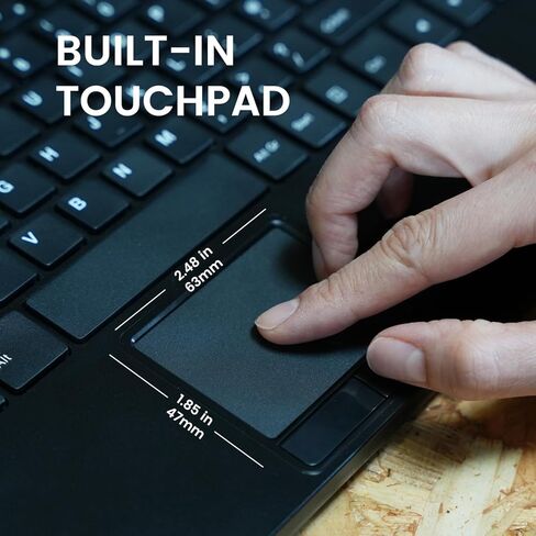 Perixx PERIBOARD-534 US, Wired Compact USB Keyboard with Touchpad - X Type Scissor Keys - 15.63x7.80x1.18 inches - Build-in 2 USB Hubs and Number Pad in Kuwait