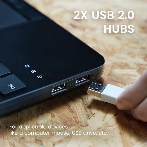 Perixx PERIBOARD-534 US, Wired Compact USB Keyboard with Touchpad - X Type Scissor Keys - 15.63x7.80x1.18 inches - Build-in 2 USB Hubs and Number Pad in Kuwait