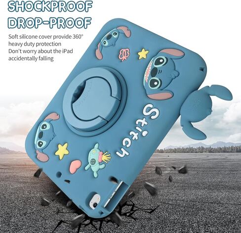 Coolden for iPad 6th Generation Cases iPad 5th Generation Case for Kids iPad 9.7 inch Case with Screen Protector Pencil Holder Stand Shoulder Strap Heavy Duty Protective Case for iPad 6th/5th 9.7" in Kuwait