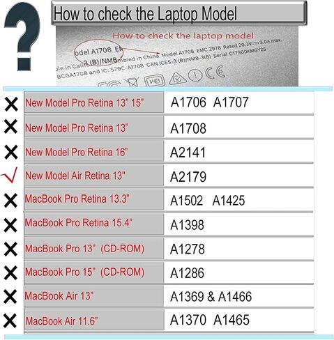 Replacement US Keyboard for MacBook Air Retina 13" A2179 MWTJ2LL/A MVH22LL/A 2020 Years MC 3302 in Saudi Arabia