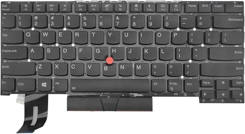 لوحة مفاتيح بديلة للكمبيوتر المحمول بإضاءة خلفية متوافقة مع Lenovo ThinkPad T490S T495S T13S X1 Extreme، مع إضاءة خلفية لمؤشر الإطار بتصميم أمريكي in Saudi Arabia