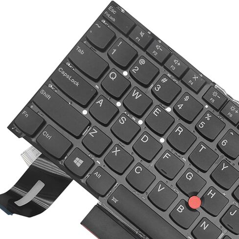 لوحة مفاتيح بديلة للكمبيوتر المحمول بإضاءة خلفية متوافقة مع Lenovo ThinkPad T490S T495S T13S X1 Extreme، مع إضاءة خلفية لمؤشر الإطار بتصميم أمريكي in Saudi Arabia