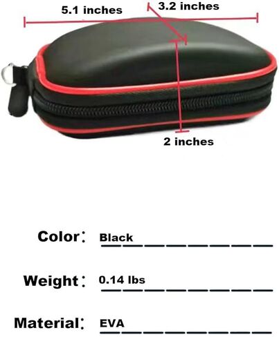 حقيبة حمل صلبة للسفر من EVA، حامل حقيبة تخزين لجهاز Apple Magic Mouse (I and II 2nd Gen)، من أجل Logitech G Pro، POP Mouse، من أجل VssoPlor، من أجل ZERU، من أجل Lenovo ThinkPad، 530، 300، 600 in Kuwait