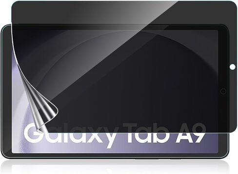 [عبوة من قطعتين لجهاز Samsung Galaxy Tab A9 (8.7 بوصة) واقي شاشة للخصوصية، جراب واقي شاشة مرن مضاد للتجسس بقوة 9H. in Kuwait