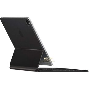 SopiGuard Skin for iPad Pro Magic Keyboard 12.9 (iPad Pro A2229) Precision Edge-to-Edge Vinyl Sticker Top, Keyboard, and Rear Panel (3M Matte Black)