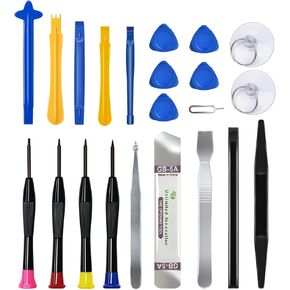 Professional Electronics Opening Pry Tool Repair Kit, for Cellphone iPhone Laptops Tablets Pry Open Replace Screen Battery and More, 22 Piece
