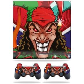 MightySkins Skin Compatible with Sony Playstation 3 PS3 Slim Skins + 2 Controller Skins Sticker Jolly Jester