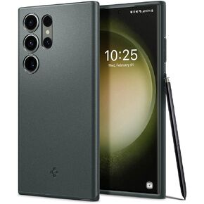 حافظة Spigen رفيعة مصممة لهاتف Galaxy S23 Ultra (2023) [حماية من الدرجة العسكرية] - أسود