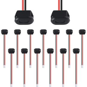 15 قطعة من النوع C USB C أنثى الهيكل 2 دبوس نوع C أنثى موصل مقبس جاك مقاوم للماء منفذ شحن أنثى مع مشبك بطاقة 3A USB-C شاحن التوصيل المقبس in Kuwait