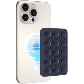 AHASTYLE Silicone Suction Phone Case Stand for iPhone 15/14/13/12 Series, Magnetic Suction Cup Phone Mount for iPhone MagSafe Phone Case, Mirror Shower Phone Holder, for TikTok Videos and Selfies