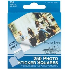 Photo Sticker Squares .5" 250/Pkg-White