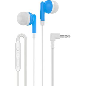 Maeline Bulk Earbuds with Microphone, Noise Isolating in-Ear Headphones, Volume Control Wired 3.5 mm Student Earbuds for Classroom, Library for iPhone, Android, MP3 Player - 10 Pack - Black in Kuwait