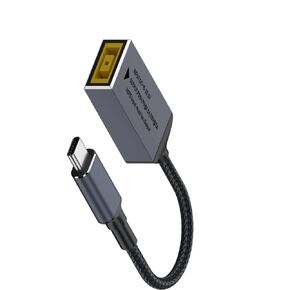 DC Slim Tip Female Input to USB C PD Male Power Charging Cable,for Lenovo Thinkpad Rectangle Mouth power adaptor to USB type-C PD output 5V/9V/20V.Used to charge Phones,Tablets,Laptops.