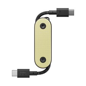 Native Union Pocket Cable 60W – Reinforced Braided USB-C to USB-C Portable Charging Cable – Compatible with iPhone 15, 15 Pro, 15 Pro Max, iPad Pro, iPad Air, Galaxy S24, Flip 5, Fold 5 (Black)