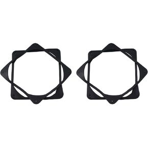 4pcs 120mm Black Antivibration Rubber Fan Gasket Shock Absorption Pad for Computer PC Case, Black