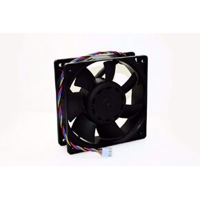 New Bitmain Heavy Duty Fan for Antminer T9 S1 S3 S5 S5+ S7 S9 A3 D3 L3 V9 X3 4", P/N: Delta QFR1212UHE, DC12V 5.0A, 120x120x38mm
