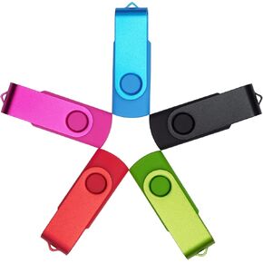 64GB USB flash drives memory sticks thumb drive 5 pack with professional electronic product storage bag