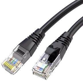 AccessTech Cat6 Ethernet Patch Cable 1.5 ft (3-Pack) | 10Gbps High Speed Internet Cat 6 Patch Cord, 10G UTP LAN Network RJ45 Connector Home and Enterprise - Black 1.5 Feet (3-Pack, 1.5 Feet)