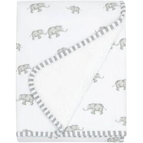 Lolli Living Sherpa Soft Baby Blanket - Sophia Garden - PREMIUM Cute Cozy Fabric for BEST COMFORT - Infant,Newborn,Nursery,Boy,Girl,Unisex,Crib,Stroller,Bedding,Gift Idea - 40x30 in