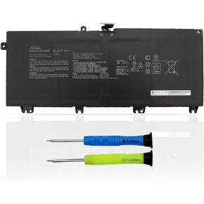 B41N1711 Laptop Battery Replacement for Asus FX503VM FX63VD FX63VM GL703GE-ES73 GL703VD-1A ROG Strix GL503 GL503VD GL503VM GL703VD GL703VM ZX63V Series B41Bn95 B41Bn9H 64Wh (Short Line)