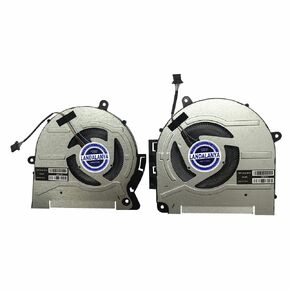 Replacement New CPU+GPU Cooling Fan for HP Envy 17-CH 17X 17M-CH 17-CH0008CA 17-CH0010CA 17T-CH 17T-CH000 Series TPN-W148 EG50050S1-1C160-S9A EG50050S1-1C170-S9A M45786-001 M45787-001 Fan