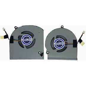 Replacement New CPU+GPU Cooling Fan for Dell Alienware 15 R3 R4 P69F Series 0JWH30 04D3V1 EG75070S1-C270-S9A EG75070S1-C260-S9A EG75070S1-C280-S9A EG75070S1-C290-S9A DC5V 0.40A Fan