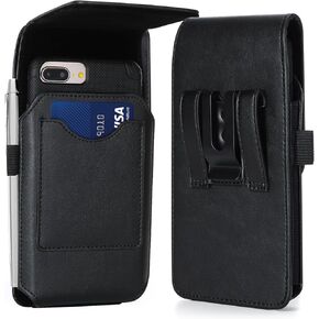 Mopaclle Swivel Belt Clip for Samsung Galaxy A03s A14 A33 A25 A52 A73 Note 20 Ultra 8 9 S24 Plus S23 Plus Cell Phone Pouch for iPhone Plus Leather Belt Case Holster Pouch Carrying Holder Cover, Black