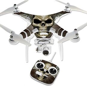 MightySkins Skin Compatible with DJI Phantom 3 Standard Quadcopter Drone wrap Cover Sticker Skins Skeletor