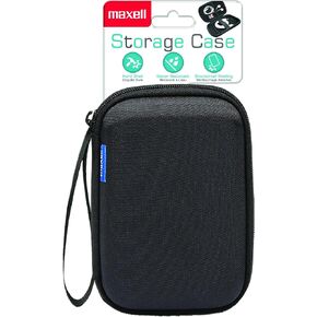 Maxell Hard Shell Small Storage Case: Keep Your Accessories Organized and Safe with Mesh Pockets, Elastic Loop, and Zipper Pocket - Ideal for Powerbanks, Cables, and Earbuds (Pack of 2) in Kuwait