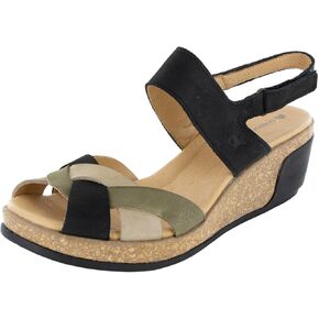 El Naturalista Womens Leaves 5008 Sandal Shoes, Black Mixed, EU 39 / US 8.5