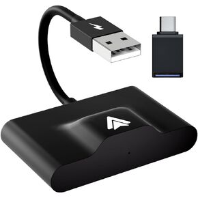 Wireless Android Auto Adapter,Wireless Android Auto Dongle Plug & Play Low Latency and Easy to Install Wireless Android Auto Dongle Convert Wired Android Auto to Wireless (Black)