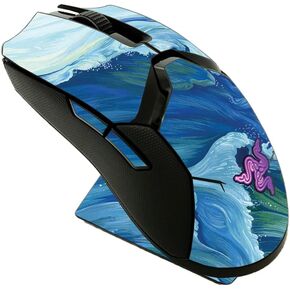 MightySkins Skin Compatible with Razer Viper Ultimate - Perfect Wave | Protective, Durable, and Unique Vinyl Decal wrap Cover | Easy to Apply, Remove, and Change Styles | Made in The USA