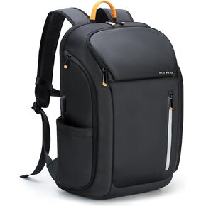 Business Backpack for Men - 900D Tech Backpack fit 17.3 Inch Laptop, Travel Backpack with USB Charging Port Anti-Theft Pocket, 30L Large Smart Backpack Black Waterproof
