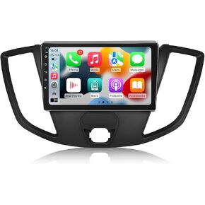Car Radio Stereo for Ford Transit 2013-2019 2G+64G : 5G WiFi 1280 * 800 Backup Camera - 9 Inch Screen Wireless CarPlay Android Auto Bluetooth FM SWC