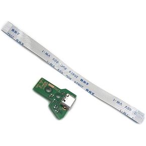 Replacement USB 12pin Charging Port Socket Triangle Board Charger PCB Board with 12pin Flex Ribbon Cable for Playstation 4 JDS-040 PS4 040 Controller