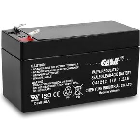 Casil 12V 1.2Ah Replacement Battery Compatible with ADI/Ademco 484 Security System, Technacell TC1212 Emergency Light in Kuwait