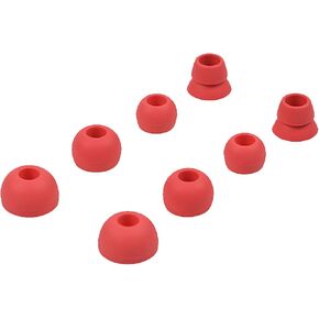 Replacement Silicone Ear Tips Earbuds Buds Set Compatible with Beats Powerbeats 2 Powerbeats 3 Wireless Beats by dre Headphones Earphones, 4 Pairs (Black)
