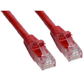 Amphenol MP-6ARJ45SNNR-010 Cat6A FTP Patch Cable, Shielded, RJ45, 650 MHz, 10', Red